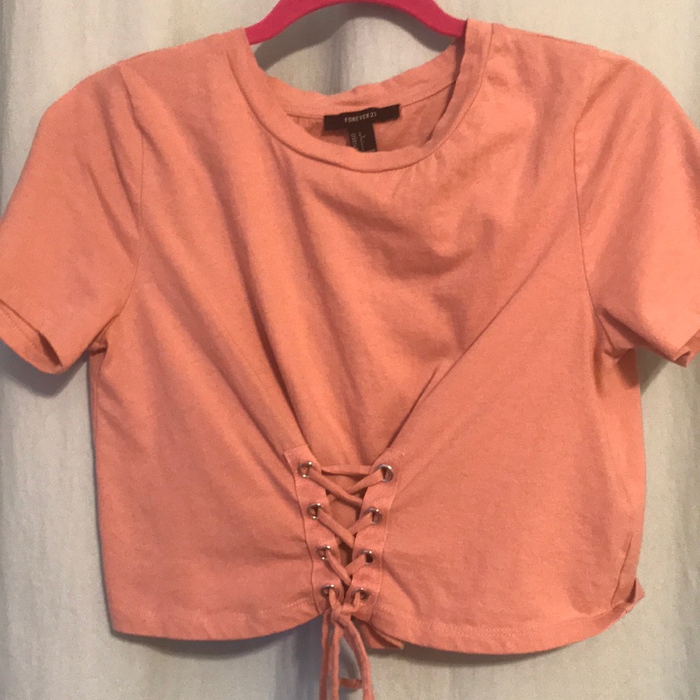 Corset Lace Up Crop Top